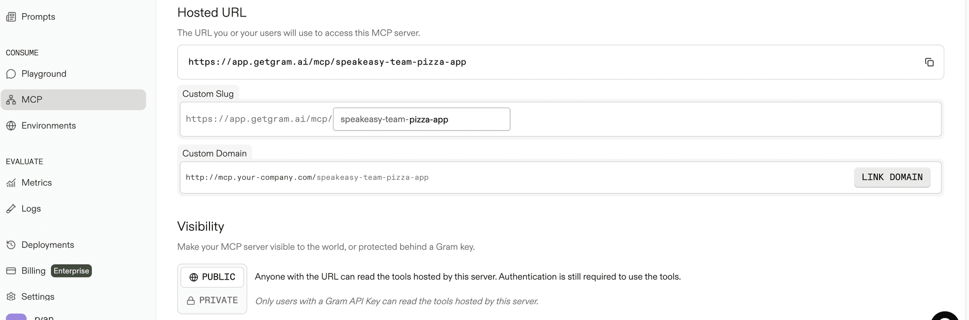 Creating a public Pizza MCP server