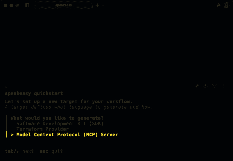 Selecting MCP option
