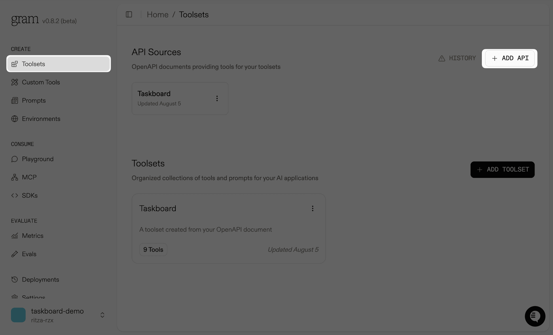 Upload OpenAPI document